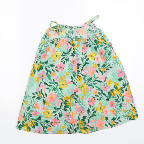 NEXT Girls Green Floral  Shift  Size 8 Years
