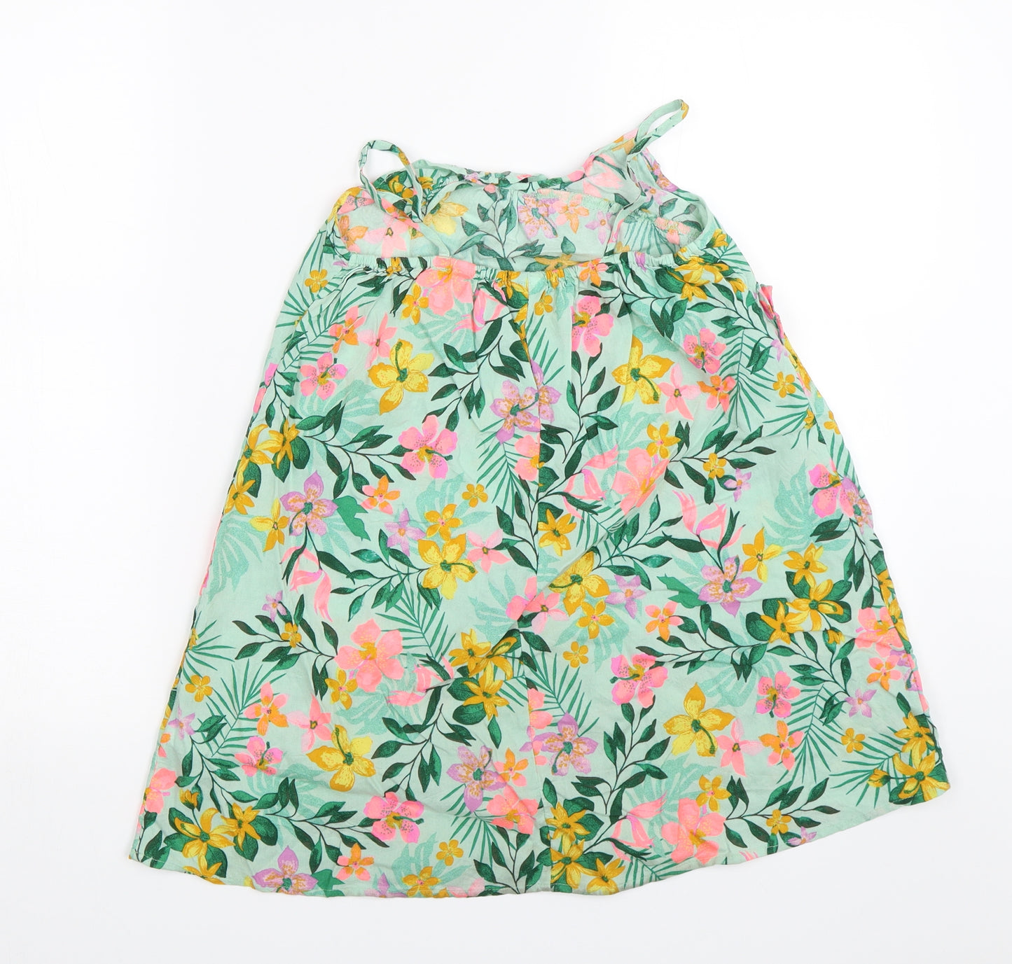 NEXT Girls Green Floral  Shift  Size 8 Years