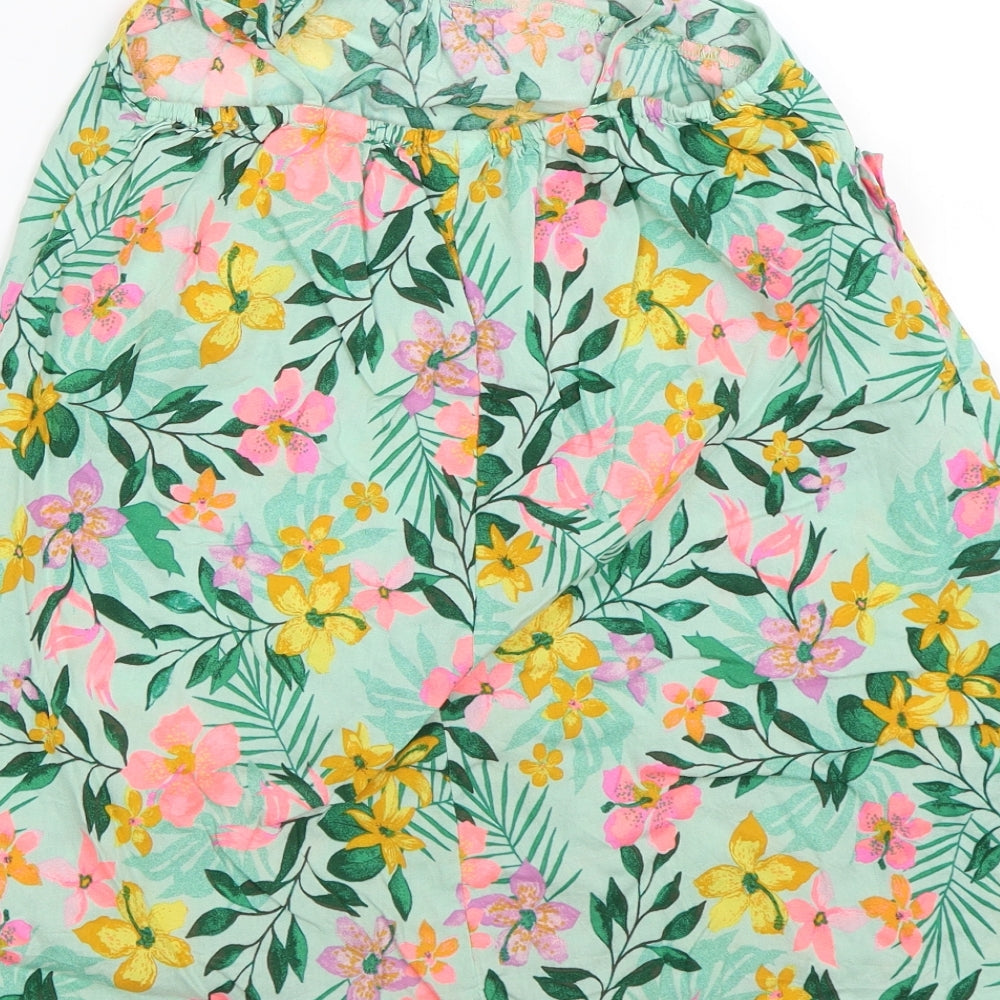 NEXT Girls Green Floral  Shift  Size 8 Years