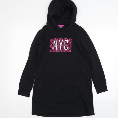 Pepperts! Girls Black   Pullover Hoodie Size 13-14 Years  - NYC