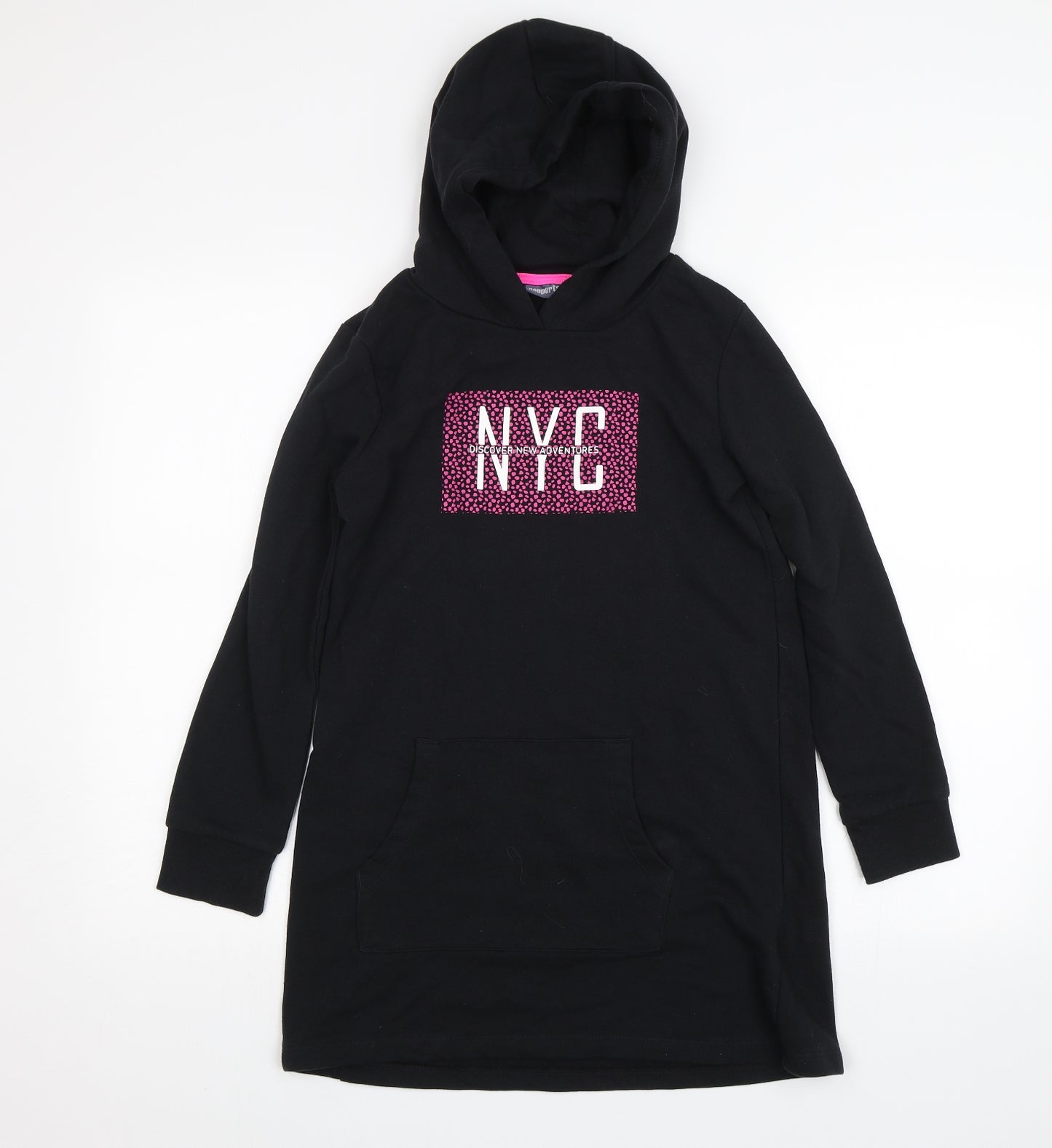 Pepperts! Girls Black   Pullover Hoodie Size 13-14 Years  - NYC