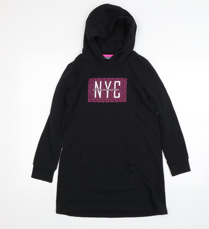 Pepperts! Girls Black   Pullover Hoodie Size 13-14 Years  - NYC