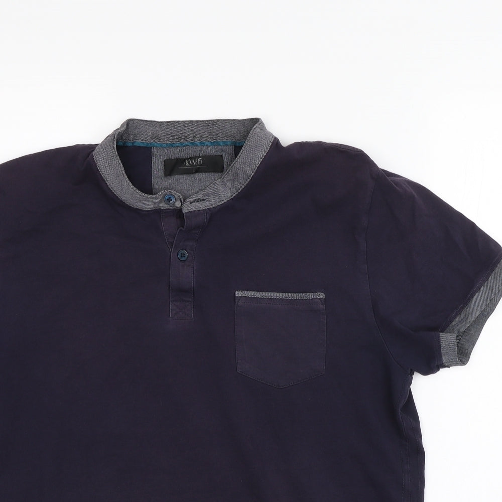 ACW85 Mens Blue    T-Shirt Size L