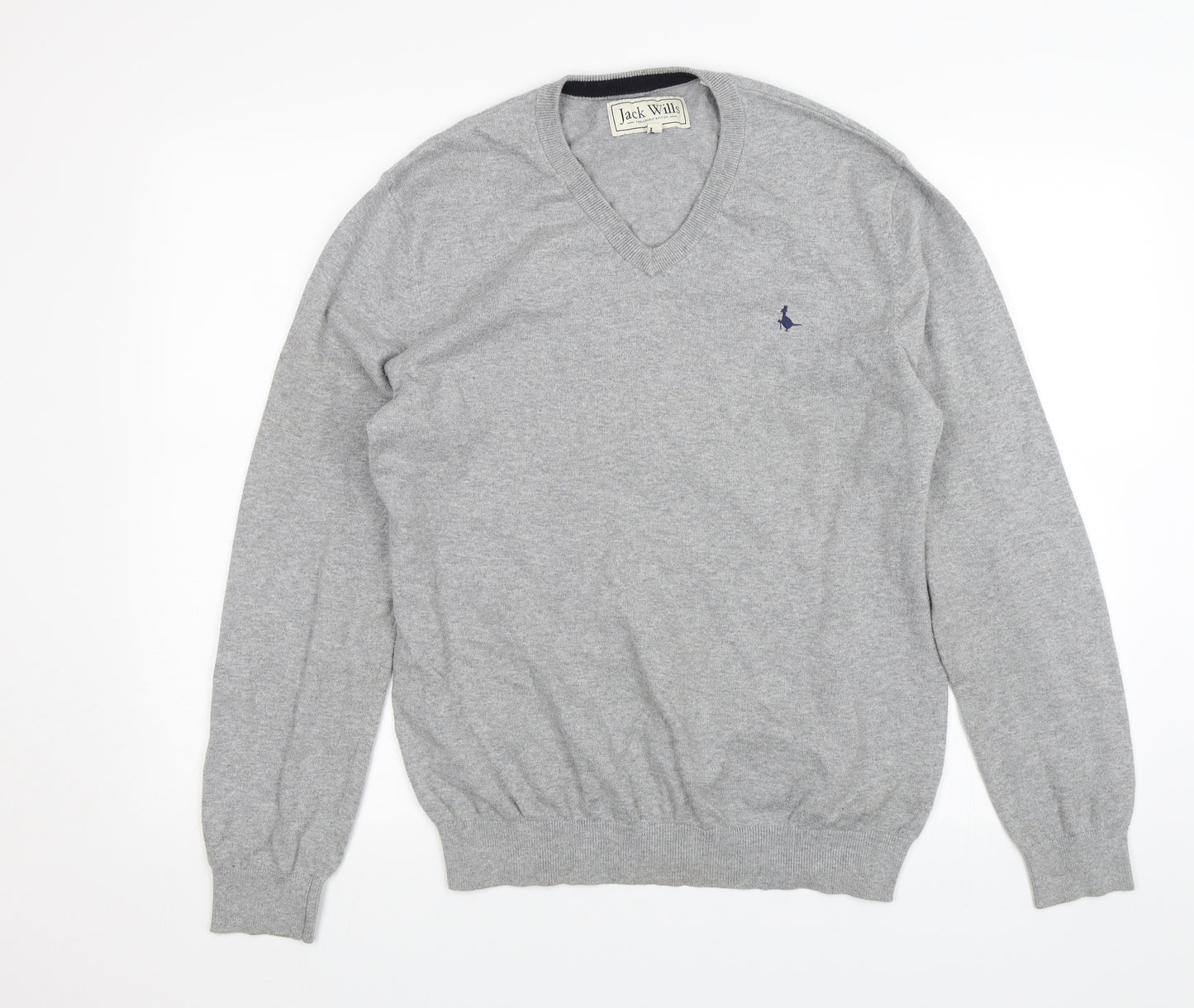 Jack Wills Mens Grey   Pullover Jumper Size L