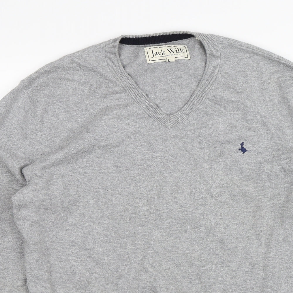 Jack Wills Mens Grey   Pullover Jumper Size L