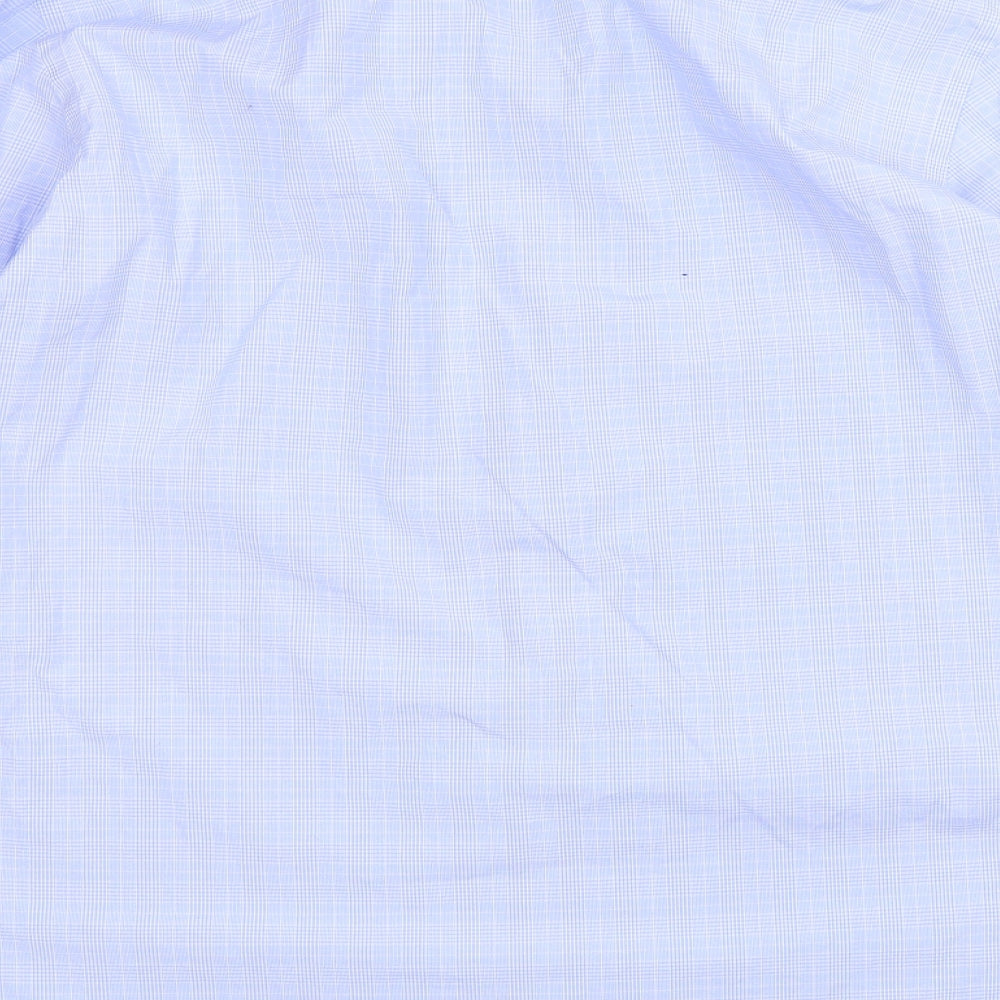 Guthrie & Valentine Mens Blue Plaid   Dress Shirt Size 16.5