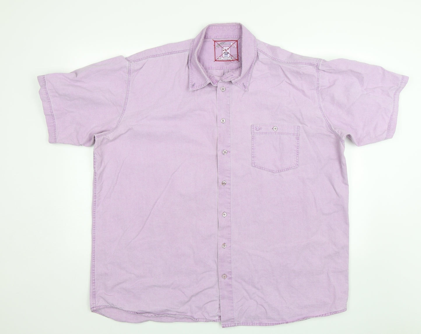 Oakman Mens Purple    Button-Up Size 2XL