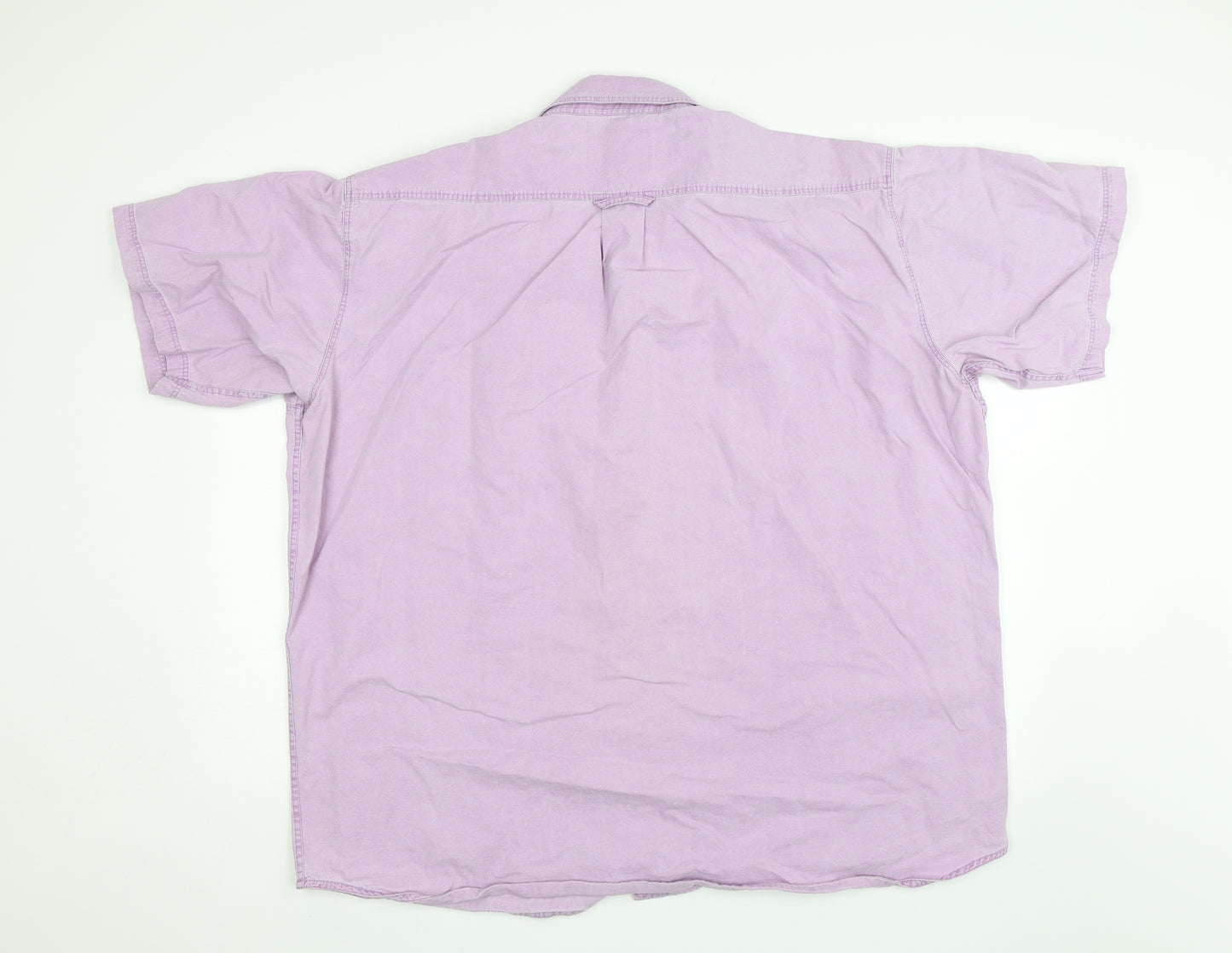 Oakman Mens Purple    Button-Up Size 2XL
