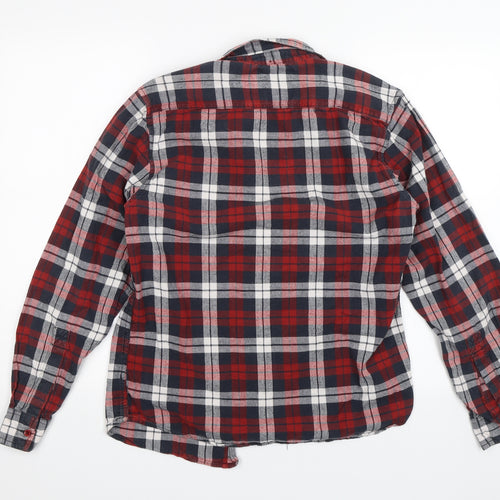 UrbanSpirit Mens Red Plaid   Button-Up Size S