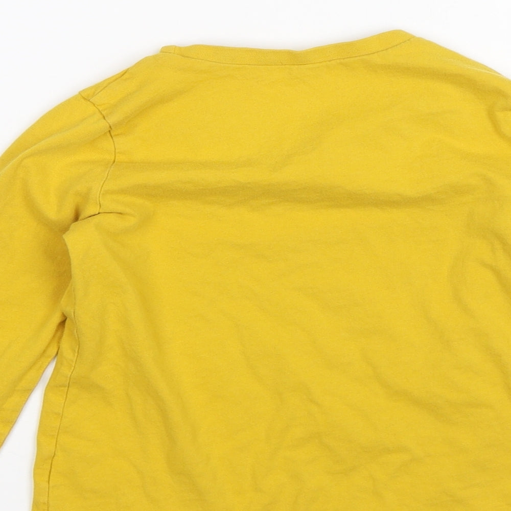 George Boys Yellow   Basic T-Shirt Size 5-6 Years  - Need WIFI