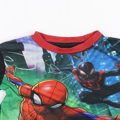 Character.com Boys Black   Basic T-Shirt Size 4 Years  - Spider Man