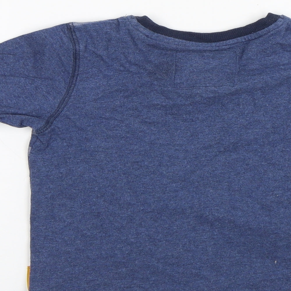 TU Boys Blue Striped  Basic T-Shirt Size 3-4 Years  - The Gruffalo
