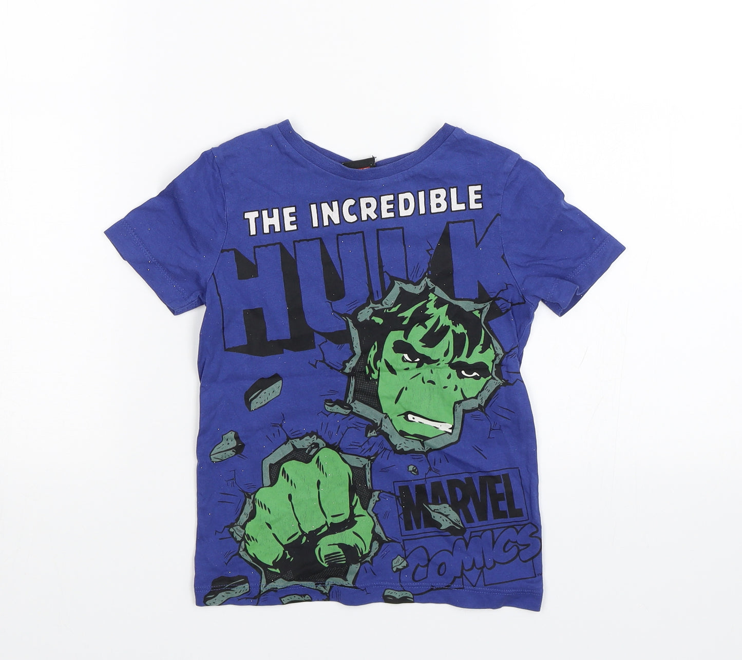 George Boys Blue   Basic T-Shirt Size 2-3 Years  - Marvel Hulk