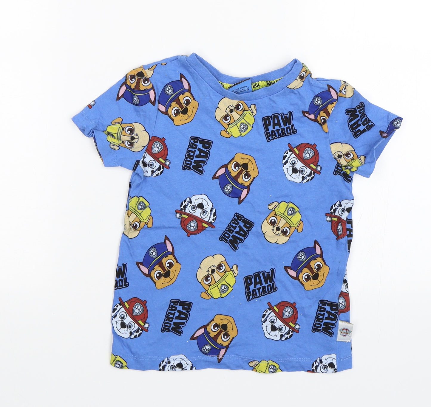 George Boys Blue   Basic T-Shirt Size 3-4 Years  - Paw Patrol