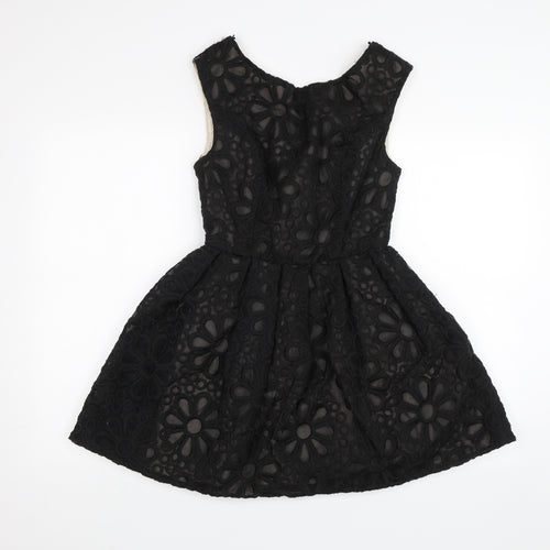 Topshop Womens Black   A-Line  Size 8