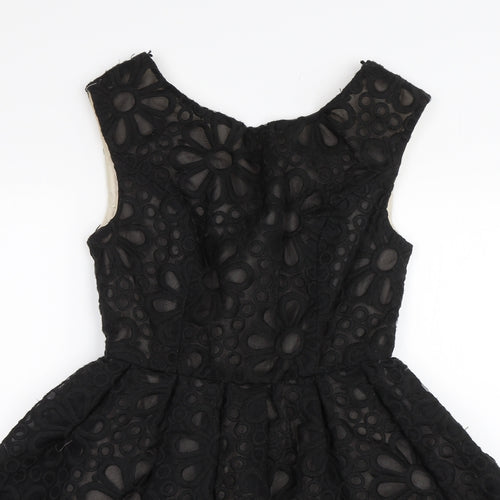 Topshop Womens Black   A-Line  Size 8