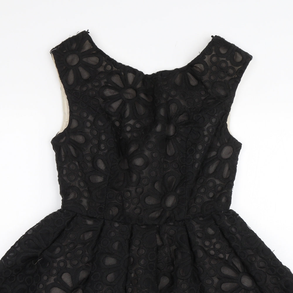Topshop Womens Black   A-Line  Size 8