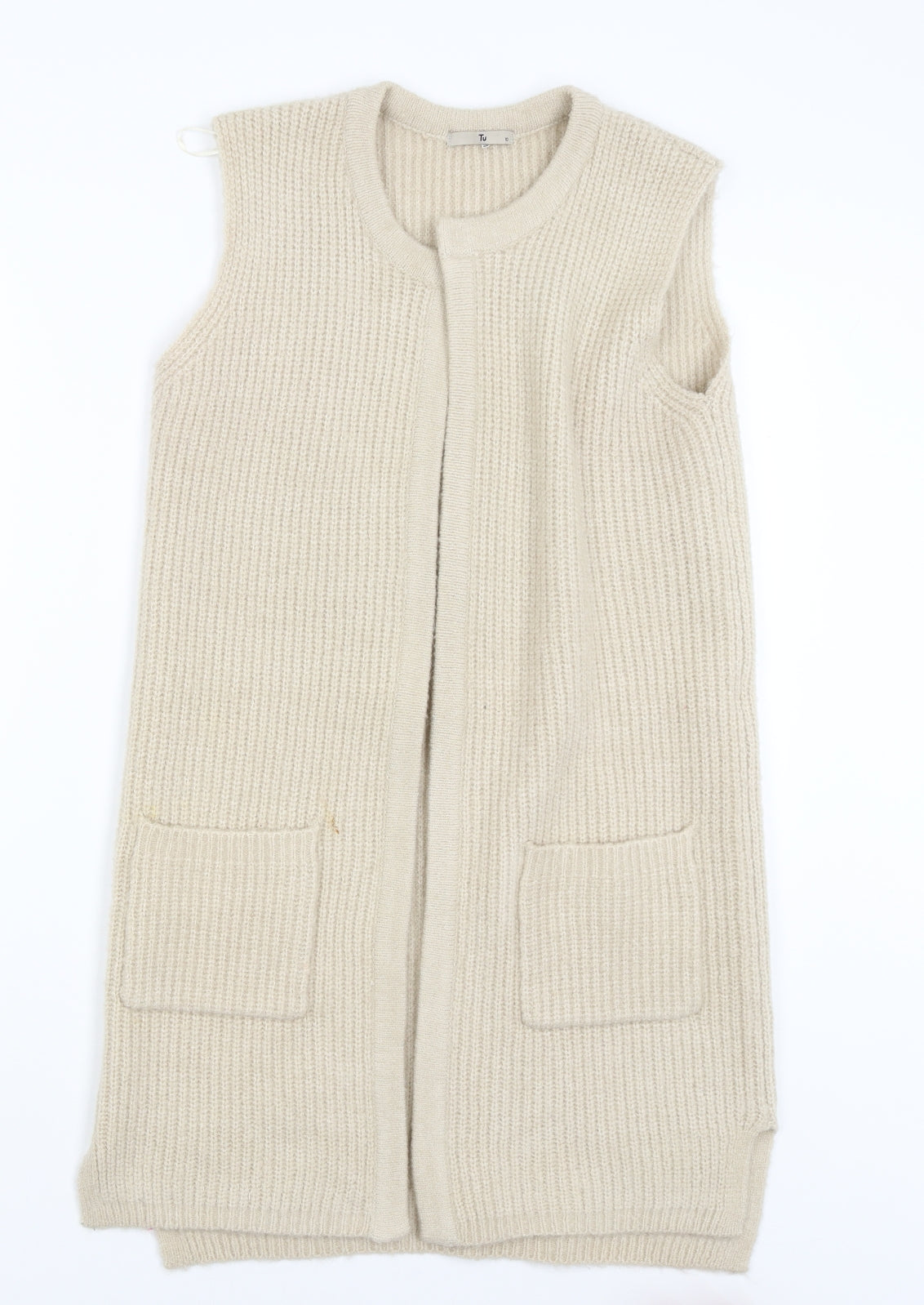 TU Womens Beige   Cardigan Jumper Size 10