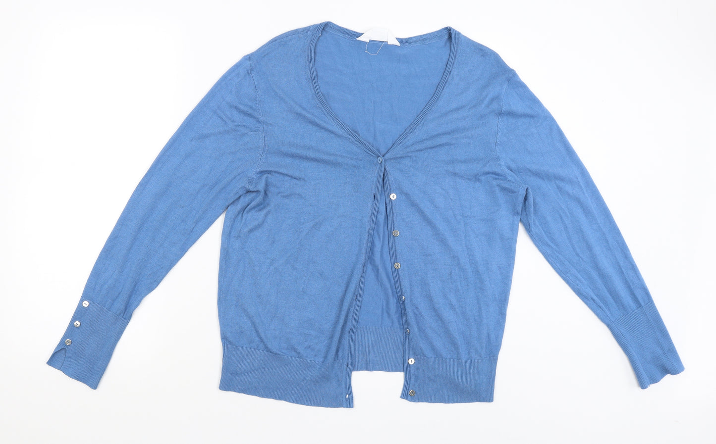 Primark Womens Blue   Cardigan Jumper Size L