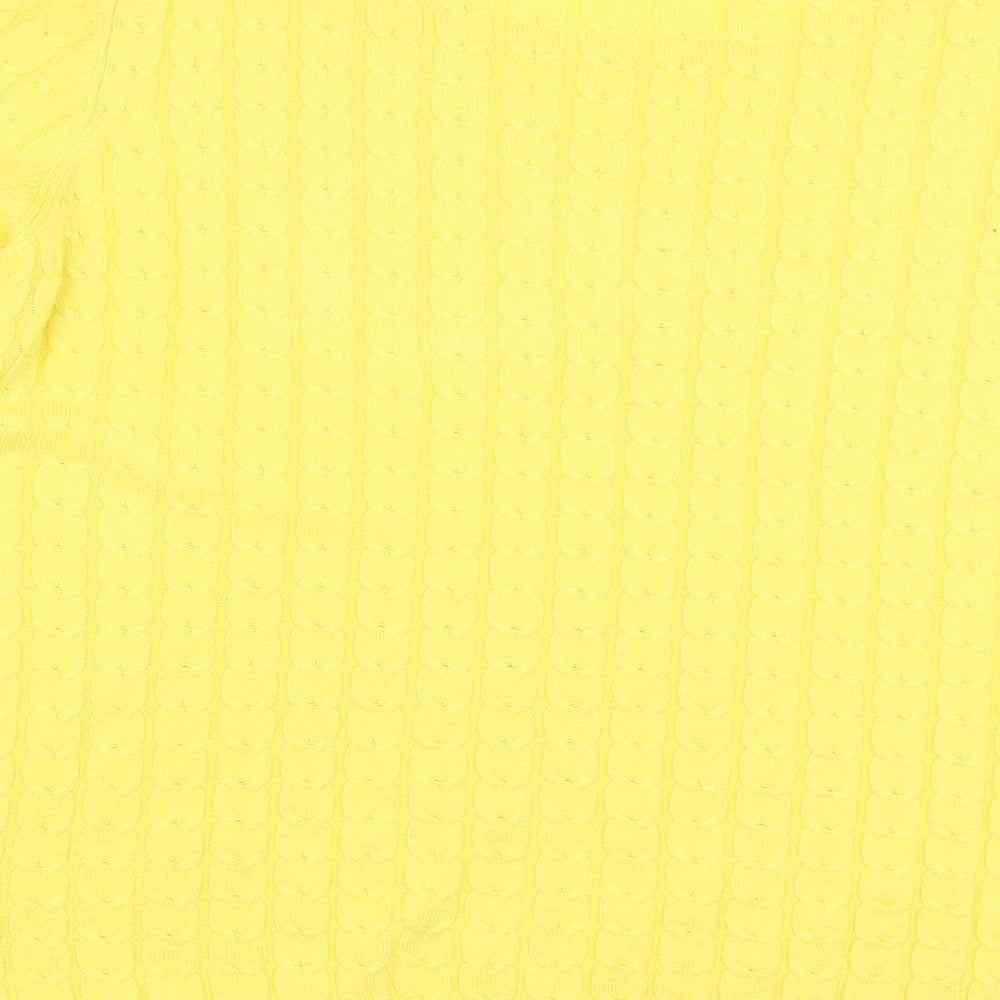 TU Womens Yellow   Pullover Jumper Size 14