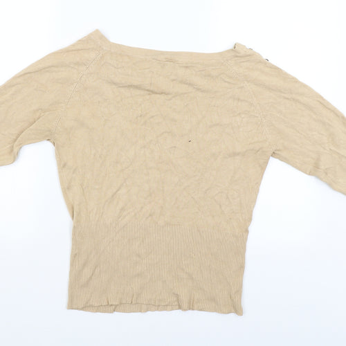 West one Womens Beige   Pullover Jumper Size 14