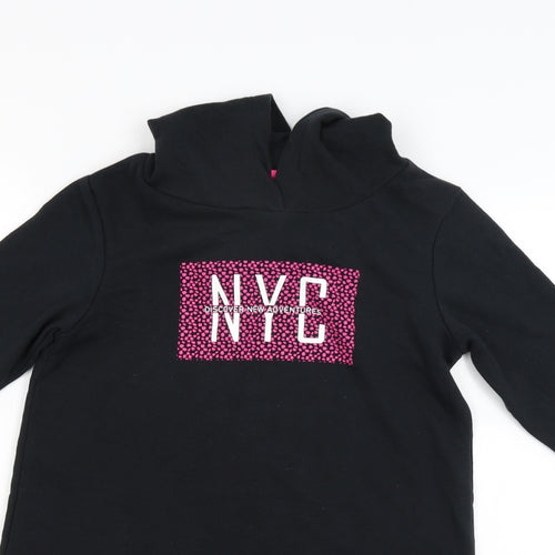 Pepperts Girls Black   Pullover Hoodie Size 11-12 Years  - New York