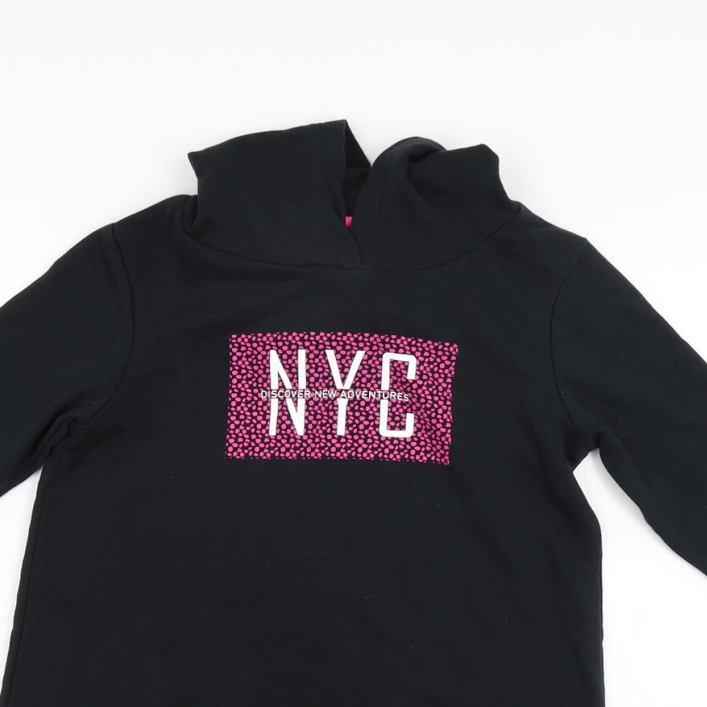 Pepperts Girls Black   Pullover Hoodie Size 11-12 Years  - New York