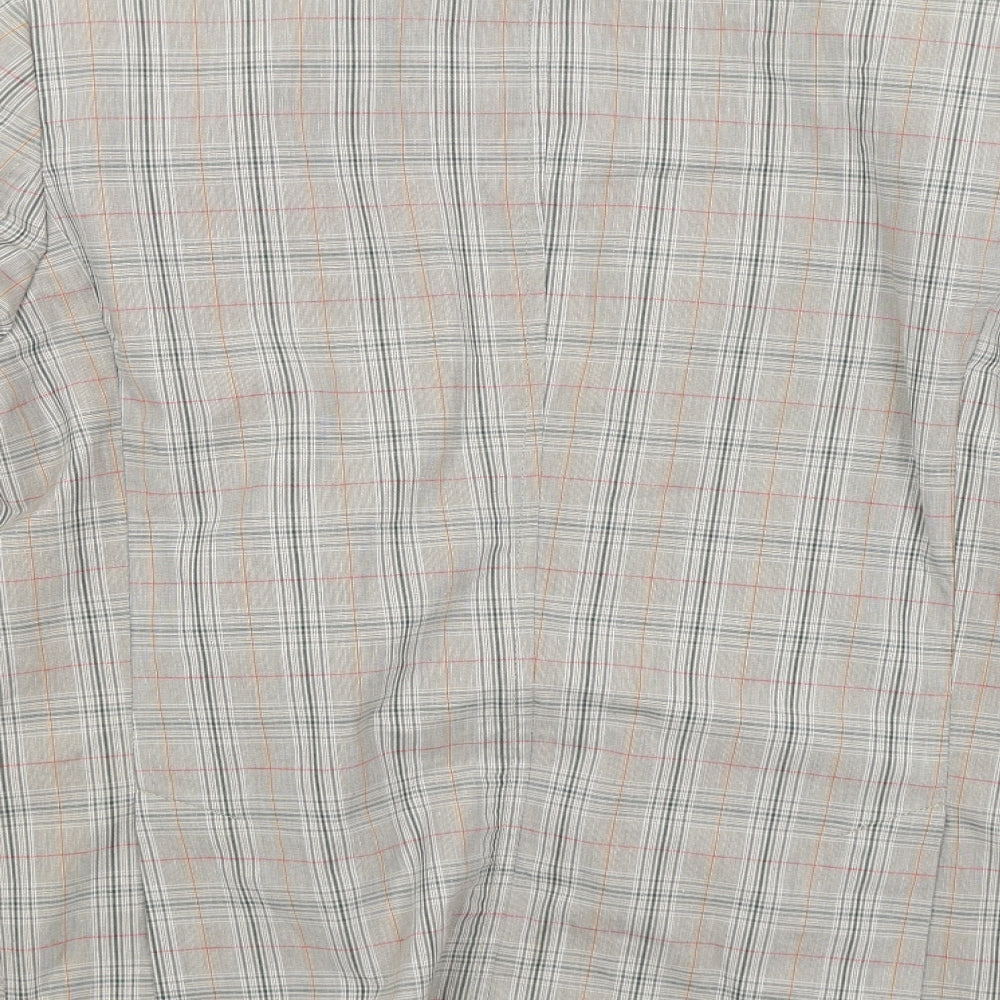 Luigi Spago Womens Beige Check  Jacket Blazer Size M