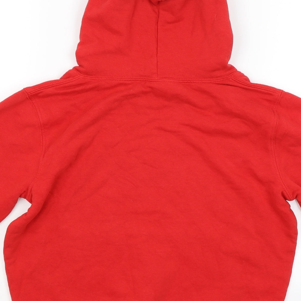 Preworn Boys Red   Pullover Hoodie Size 7-8 Years  - Olaf Frozen