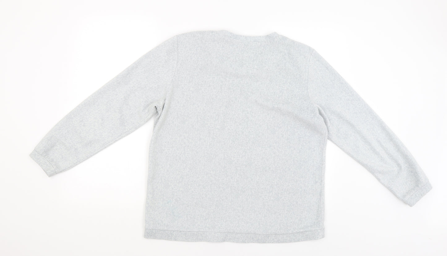 Love To Lounge Womens Grey Solid  Babydoll Pyjama Top Size M  - PENGUINS