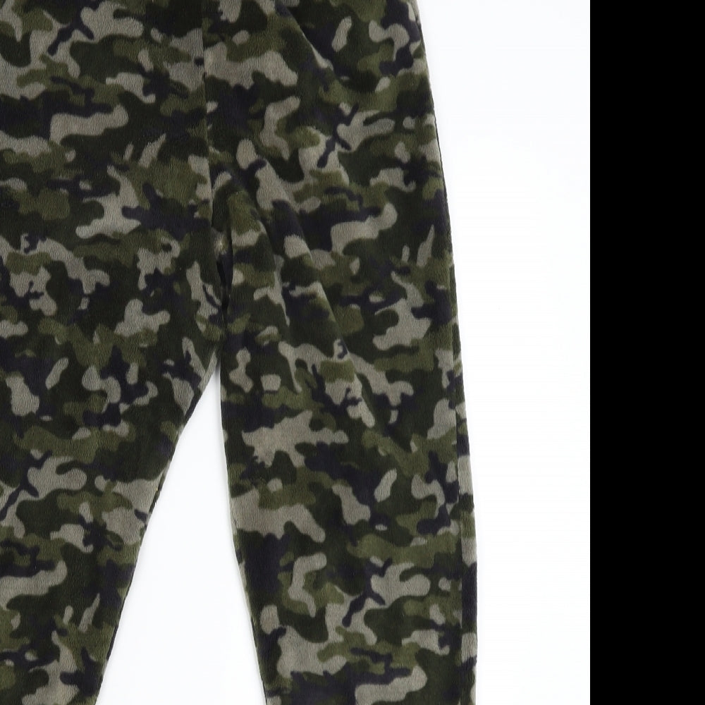 Georgeq Girls Green Camouflage  Cami Pyjama Pants Size 13-14 Years