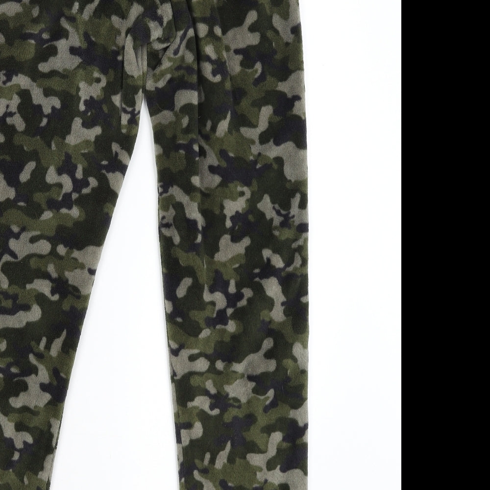 Georgeq Girls Green Camouflage  Cami Pyjama Pants Size 13-14 Years