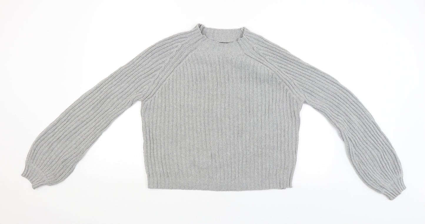 SheIn Womens Grey   Pullover Jumper Size S