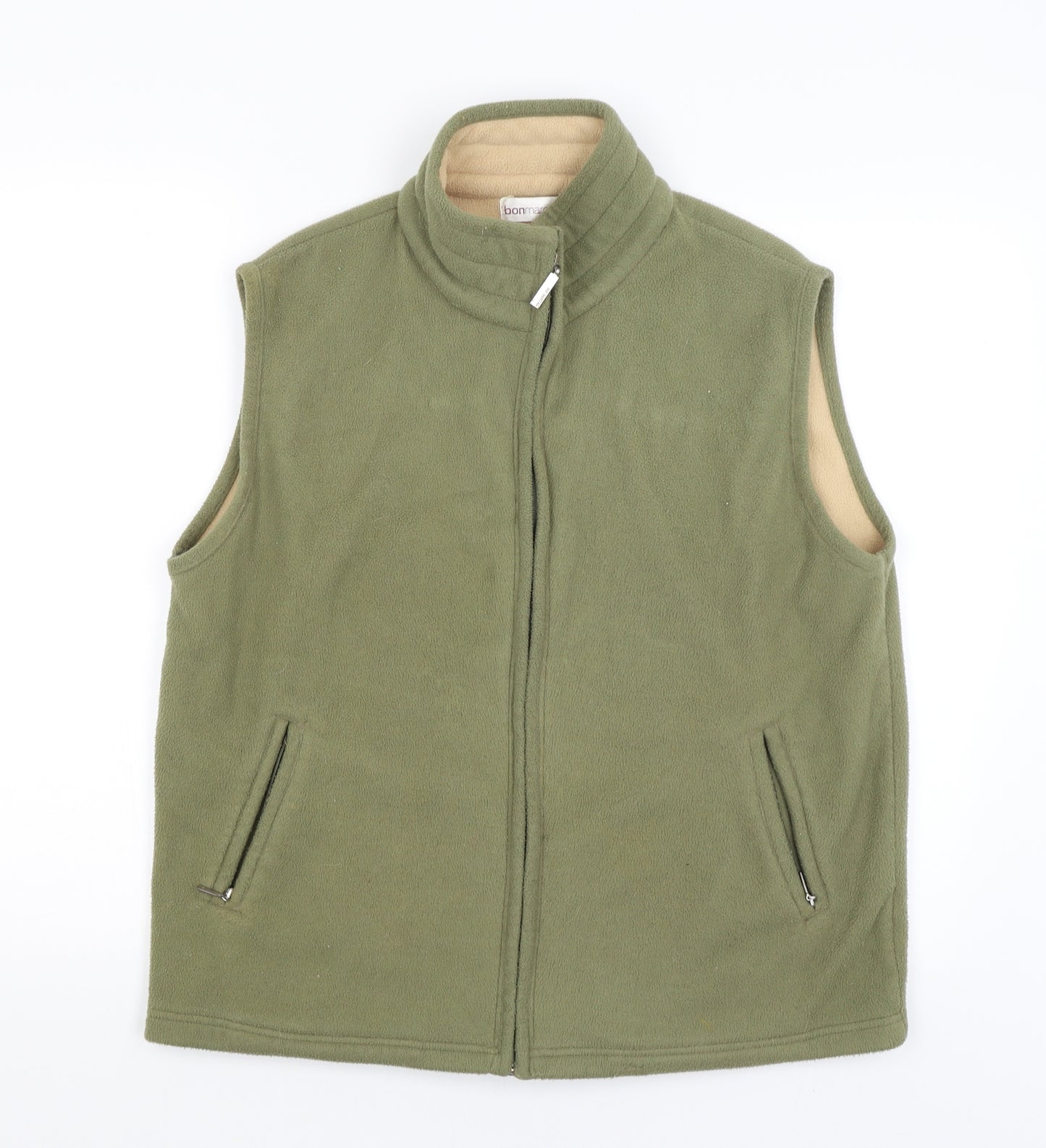 Bonmarché Womens Green   Full Zip Jumper Size M