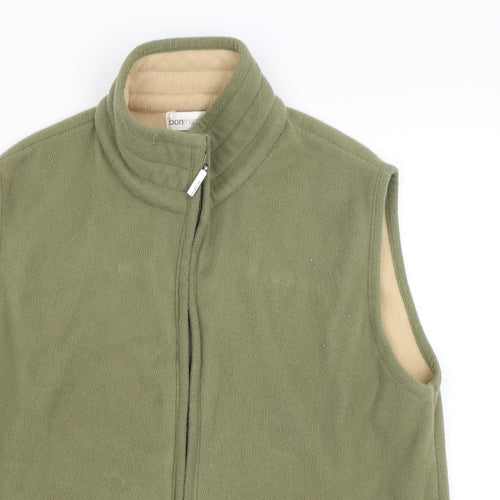 Bonmarché Womens Green   Full Zip Jumper Size M