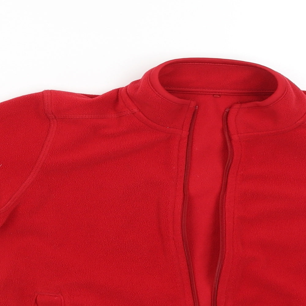 George Boys Red   Full Zip Jumper Size 8-9 Years