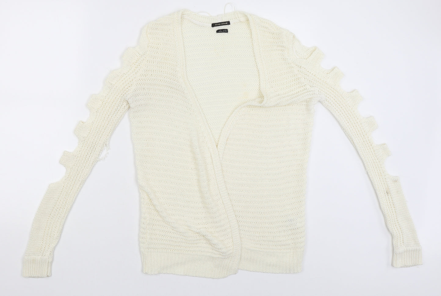 River Island Womens Beige   Cardigan Jumper Size 8