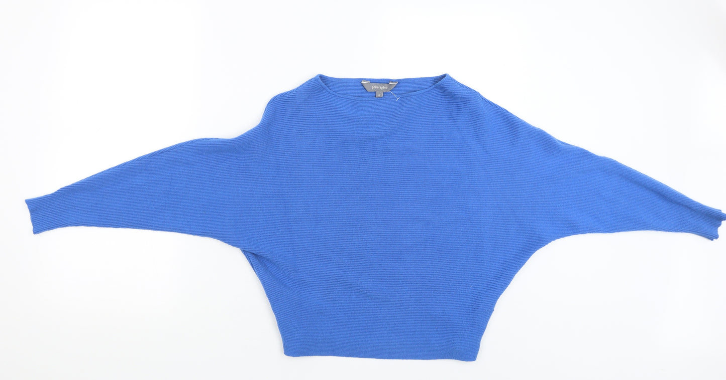 Principles Womens Blue   Pullover Jumper Size M  - CROPPED