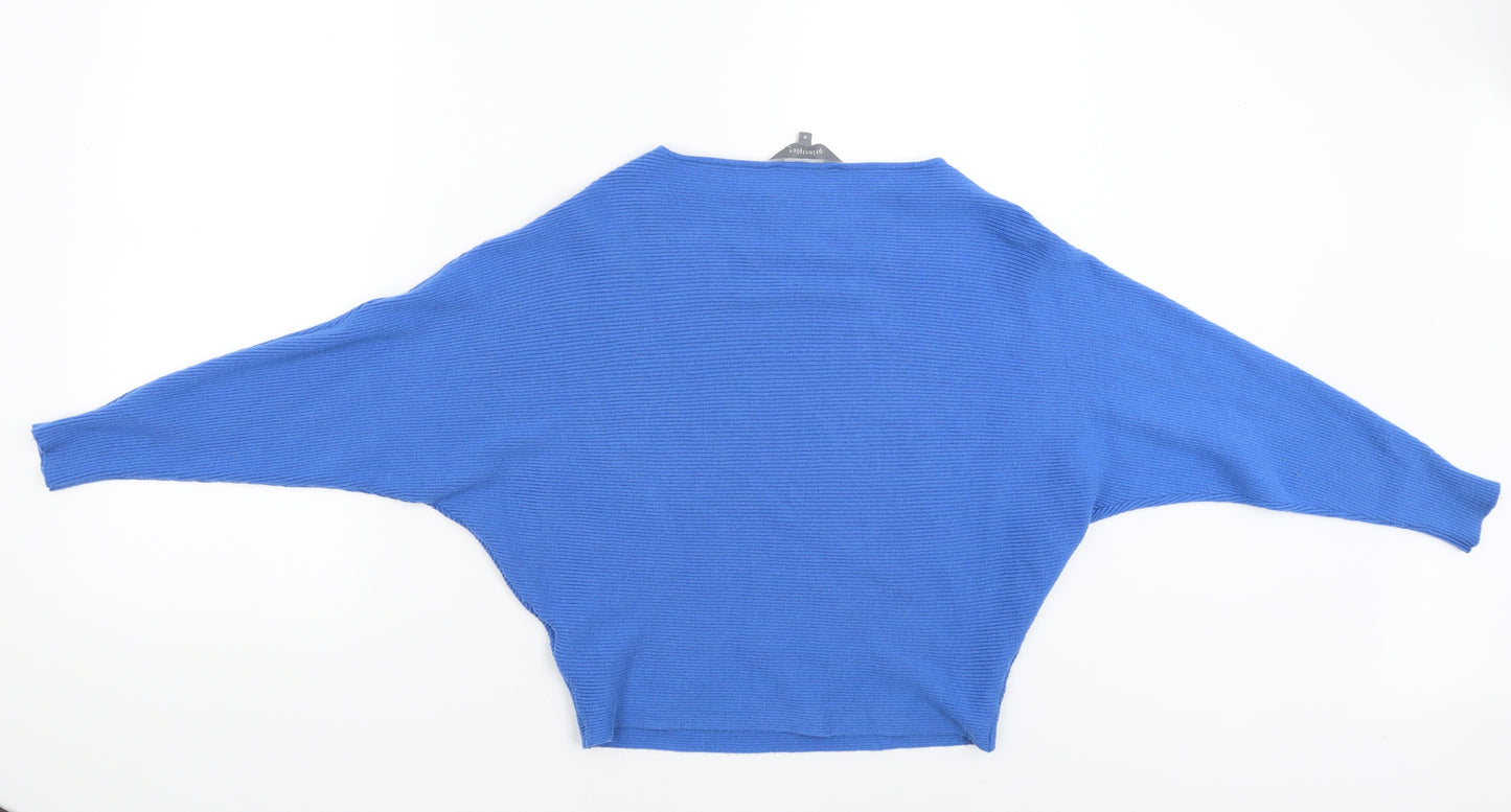 Principles Womens Blue   Pullover Jumper Size M  - CROPPED
