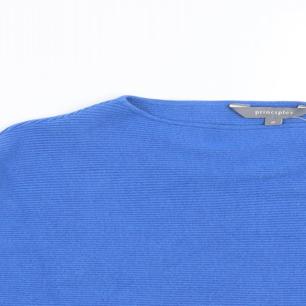 Principles Womens Blue   Pullover Jumper Size M  - CROPPED