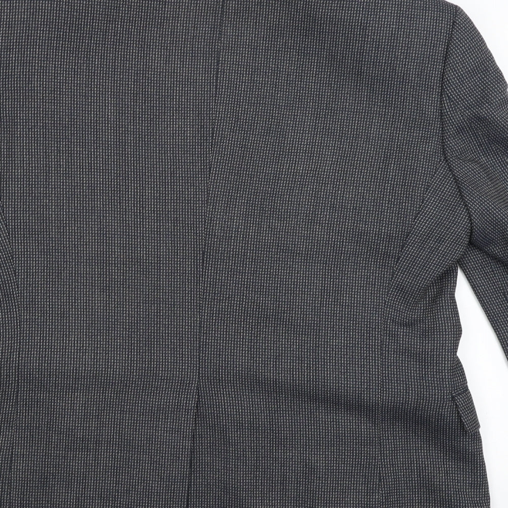 Jaeger Mens Black Striped  Jacket Blazer Size 50