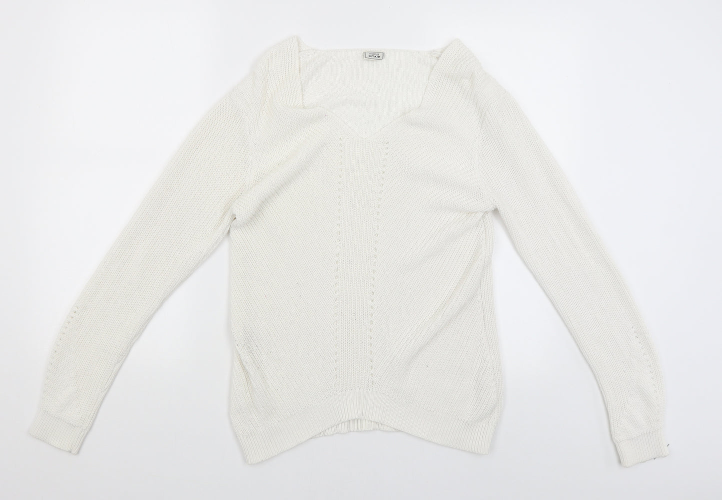 Collection Pimkie Womens White   Pullover Jumper Size S