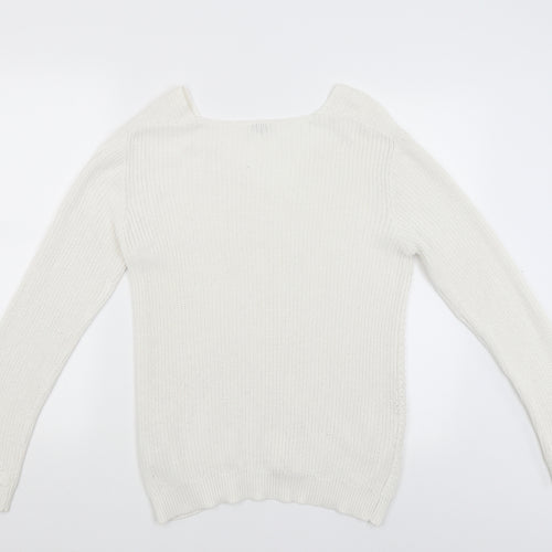 Collection Pimkie Womens White   Pullover Jumper Size S
