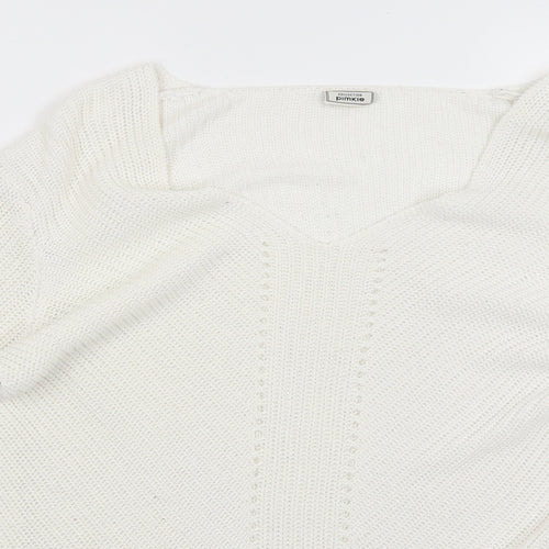 Collection Pimkie Womens White   Pullover Jumper Size S