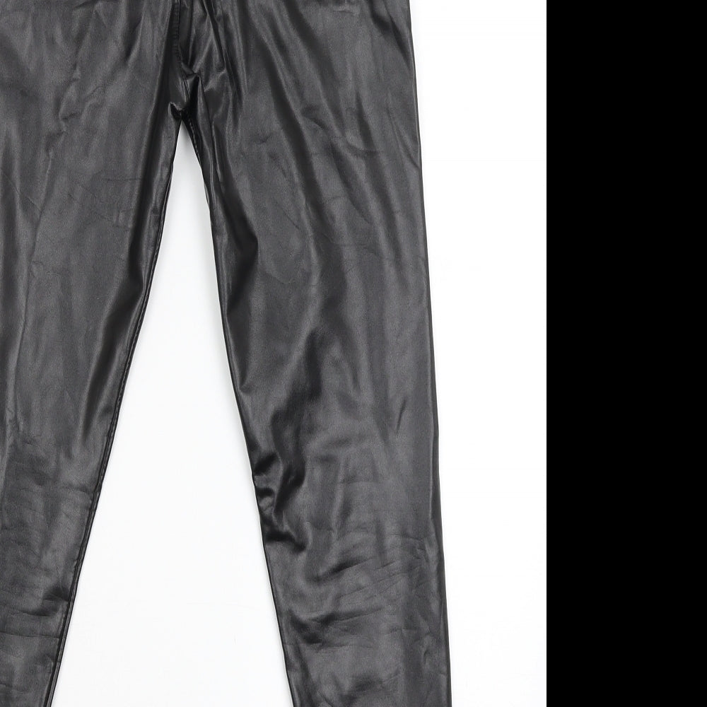Preworn Womens Black   Carrot Trousers Size L L25 in