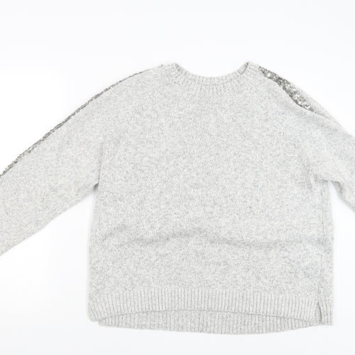 M&S Womens Grey   Pullover Jumper Size 18