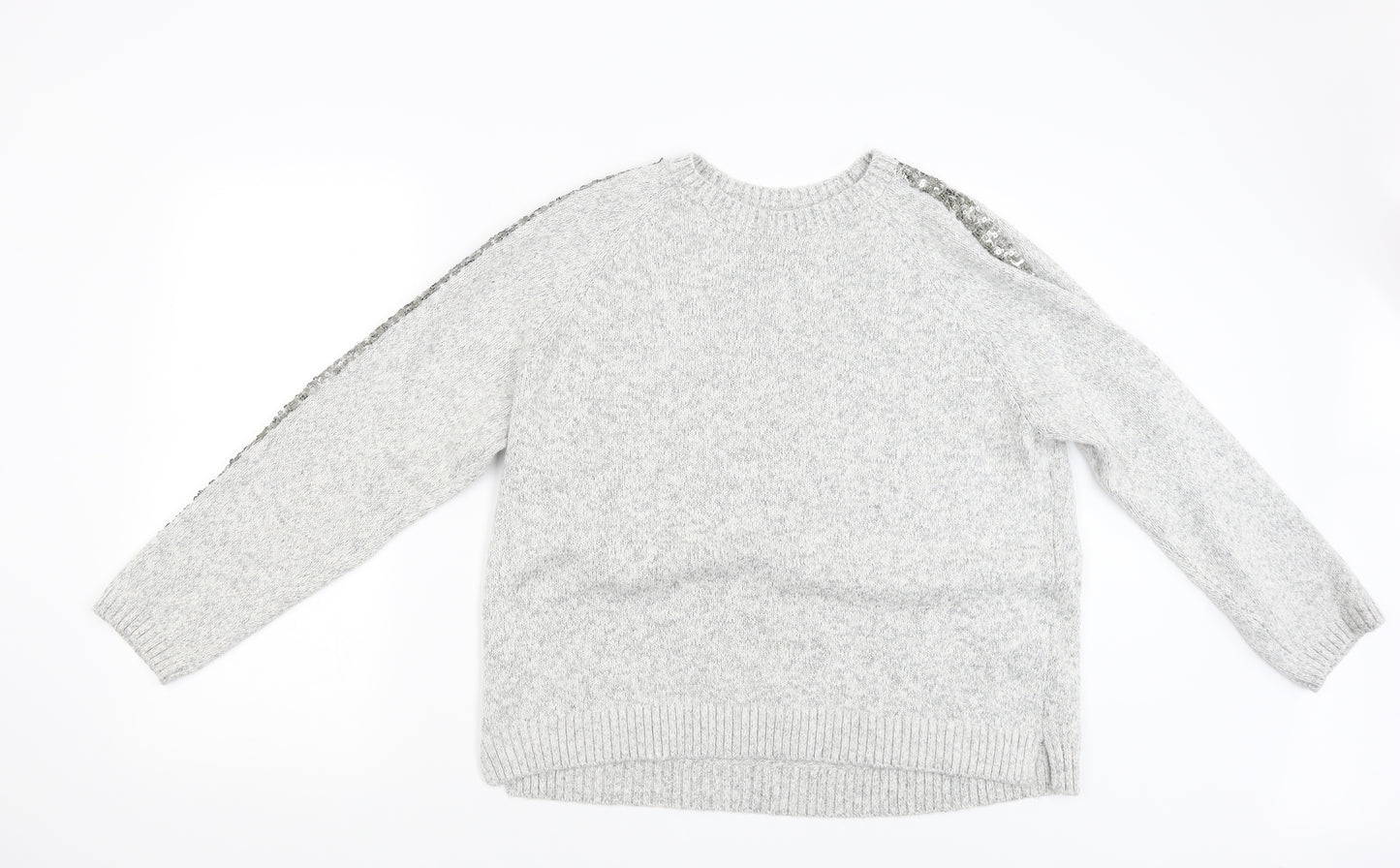 M&S Womens Grey   Pullover Jumper Size 18