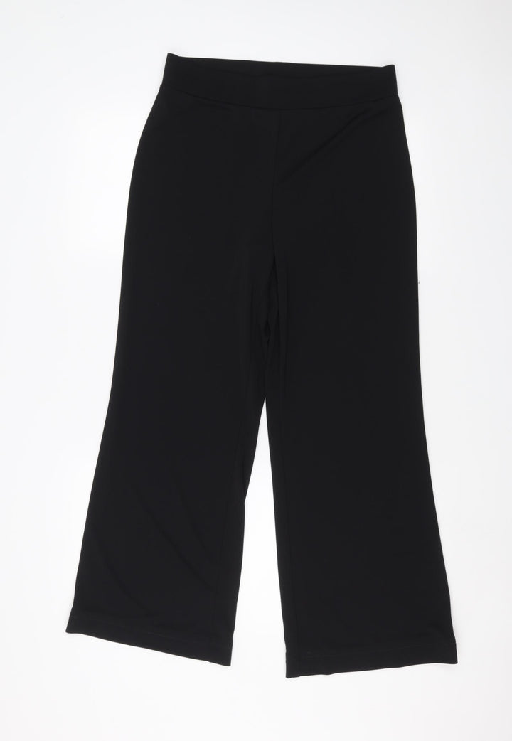 ISLE Womens Black Trousers Size 10 L25 in