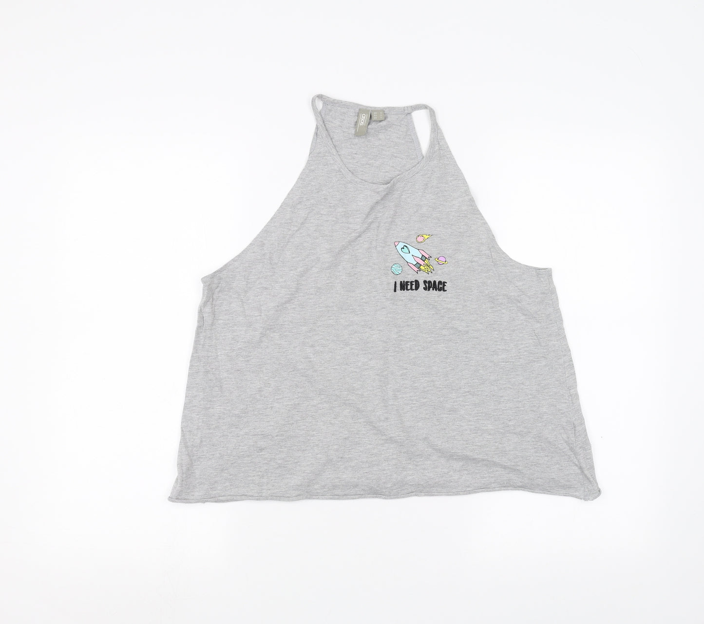 ASOS Womens Grey   Basic Tank Size S