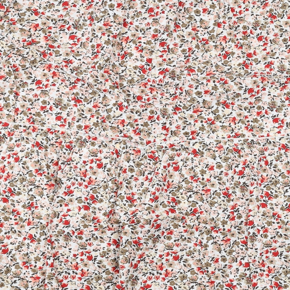 TU Womens Pink Floral  A-Line Skirt Size 24